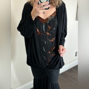 Casadei vintage party cocktail dress size 4 beaded